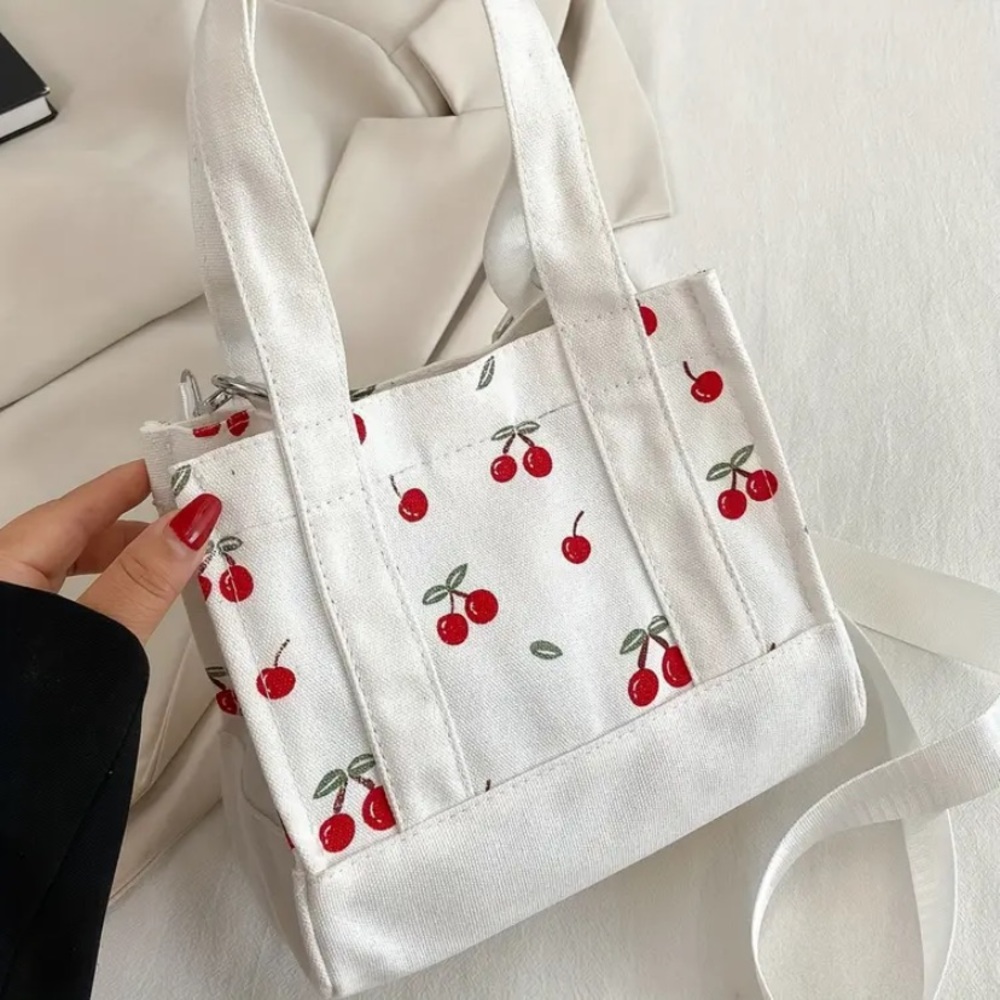 viral cherry tote bag